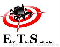 Eco-Tick Solutions Inc. logo featuring a tick over a red target