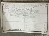 Full reproduction map of Oshawa showing detailed plots and land owner names, displayed unframed.
