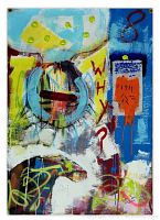 Full front view of painting centered in frame showing composition and colors