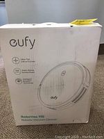 Front of original Eufy RoboVac 11S retail box showing branding and key features.