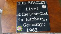 Front cover of the album showing the title 'The Beatles Live! at the Star-Club in Hamburg, Germany; 1962' with a sticker price of $6.49.
