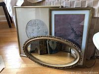 All three items grouped together on floor against fabric backdrop