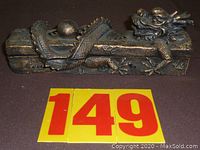 Incense burner with dragon sculpture front side