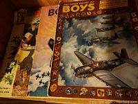Four vintage Open Road for Boys magazines with illustrated covers, mainly depicting aircraft and military themes.