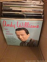 Front album cover of vinyl record by Andy Williams 'Two Time Winners' from collection.