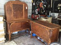 Overview of both upper cabinet and lower server side by side showing overall set condition