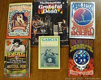 Six books laid out flat showing front covers, colorful and intact, titles and images clearly visible.