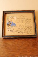 Front view of framed Buzza Motto print titled 'You' showing full print and frame details