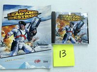 Front view of the game jewel case and matching user manual, showing the main artwork illustrating the game's theme and title.