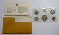 1968 Canadian proof-like coin set in original envelope with information card.