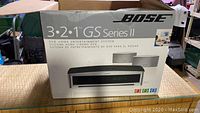 Box of the Bose 3-2-1 GS Series II showing system name and package image