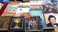 Overview of all albums showing front cover art, arranged side by side, capturing the variety of artists and genres.