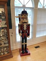 Front view of nutcracker showing full height and uniform
