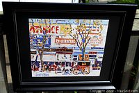 Frontal image of the framed art print showing the artwork and frame.