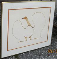 Framed art print front right angle view