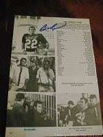 Full view of the 6x9 black and white photo showing multiple scenes from The Longest Yard with Burt Reynolds signature in blue ink on top left.