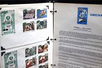 Page of Anguilla stamps with Disney Christmas 1981 theme and corresponding story text