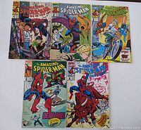 Lot of 5 Amazing Spider-Man comic books issue 1-5, arranged in two rows displaying the cover art clearly.