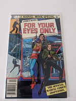 Cover image of Marvel Movie Special comic - James Bond For Your Eyes Only 1st issue showing illustrated characters and title text.