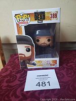 Front view photo of Funko Pop! Television Jesus figure number 389 in original box from The Walking Dead series by AMC.