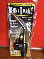 Front view of Bernzomatic Trigger Start Torch TS4000 in packaging showing product name, model, and brand.
