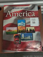 Front cover of the coffee table book showing title, images of US scenes, and publisher brand.