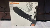 Front cover of Led Zeppelin 1969 album showing zeppelin airship image.