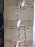 Box top showing PERLESMITH branding, model PSLTK1, large tilting TV wall mount illustration.