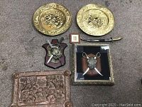 Group view of all items on carpet