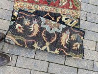 Carpet folded edge showing pattern and colors