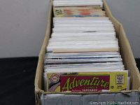 Front of long box showing DC Adventure Comics #373 bagged in clear sleeve.