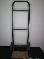 Full view of the Harper rolling cart showing the metal frame and handle