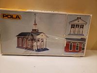 Boxed Pola model church building for train setups