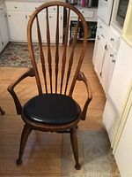 Single captain chair front and full view