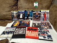 Photo showing all the DVD cases of The Closer (7 seasons) and Major Crimes (6 seasons) arranged on a surface, depicting set and condition of each item.
