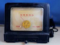 Front view of the CDR Rotor Model TR-4 ham radio equipment, showing the compass face with cardinal directions and control knob.