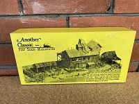 Yellow box front with 'Another Classic from Fine Scale Miniatures' and rendering of feed mill kit.