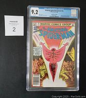 Front cover of Marvel Comics Amazing Spider-Man Annual #16 with CGC Universal Grade 9.2 blue label