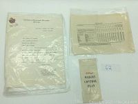 Photo showing all three items: Canadian National Railway letter, Canada Post parcel post rates sheet, and Kellogg's weight control plan pamphlet.