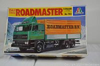 Box cover showing assembled image of Tamiya Roadmaster 1:24 scale DAF 2800 heavy truck model kit