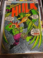 Front cover of The Incredible Hulk comic book issue 168 showing Hulk fighting a harpy-type winged creature, priced 20 cents.
