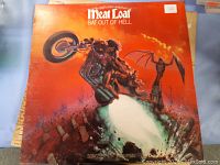 Cover of Meat Loaf album 'Bat Out of Hell' showing distinctive cover art and condition of the album sleeve.