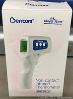 Front of the product box showing brand Berrcom, product type Non-contact Infrared Thermometer, and model JXB-178.