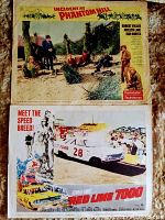 Original color lobby card for 'Incident at Phantom Hill' showing outdoor desert scene with actors and movie title text.