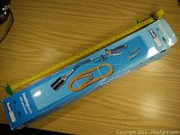 Box image showing Harbor Freight propane heating torch with 80" hose and wrenches in packaging.