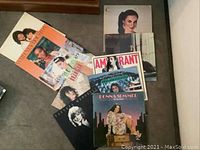 Photo showing all ten LP albums arranged on floor, displaying front covers featuring female vocalists.