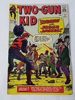 Front cover of the 1964 Marvel Comics Two Gun Kid No. 71 showing gunfight scene titled 'Showdown with Jesse James!' with colorful vintage comic art.