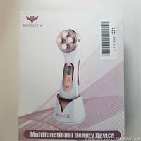 Box showing MiSMON multifunctional beauty device product image and branding