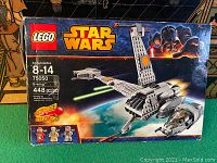 Front of box showing LEGO Star Wars B-wing Fighter artwork and set number