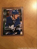 Front of 2016 William Nylander Parkhurst rookie card showing player image and rookie designation.